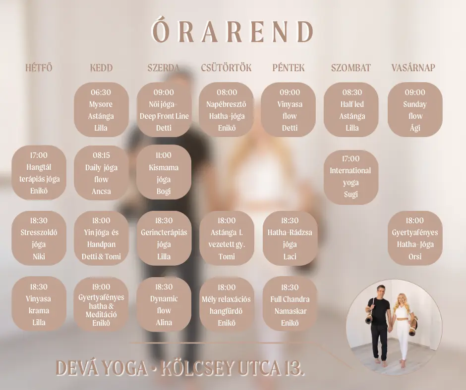 devá yoga szegedi jógastúdiójának az árlsitája